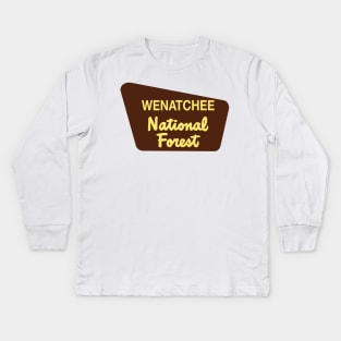 Wenatchee National Forest Kids Long Sleeve T-Shirt